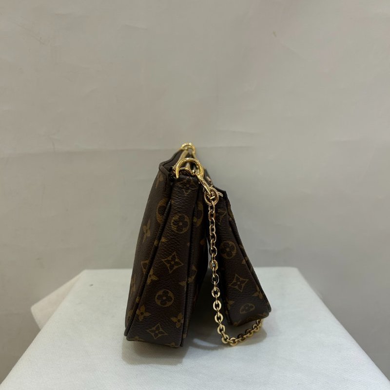 Louis Vuitton Pochette Accessoires卡其綠背袋五合一麻將包-3