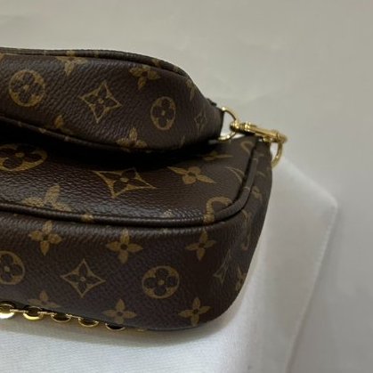 Louis Vuitton Pochette Accessoires卡其綠背袋五合一麻將包-5