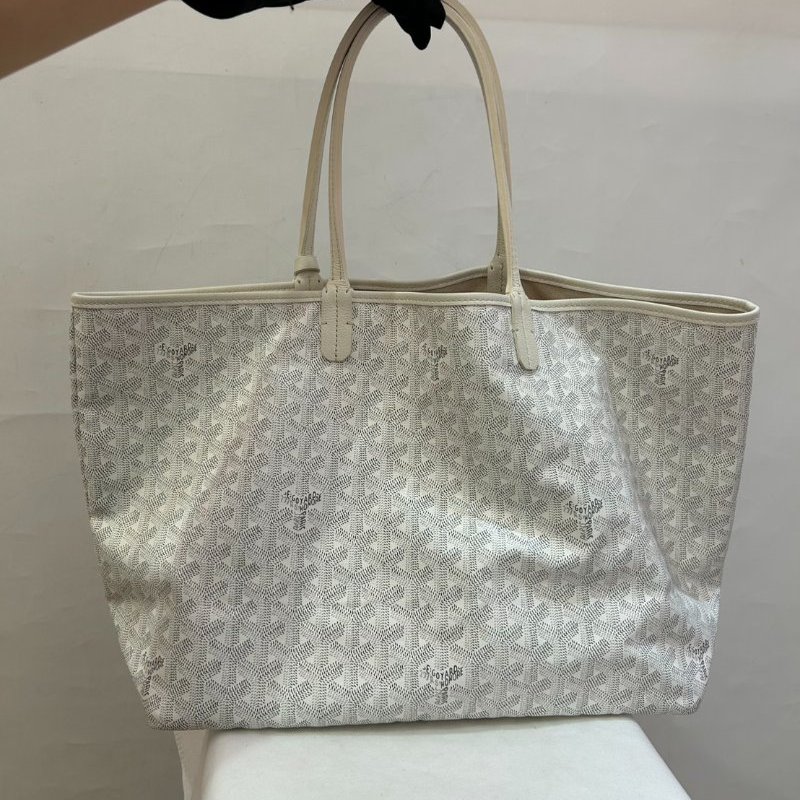 Goyard白色帆布Saint Louis PM托特包-2