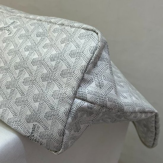 Goyard白色帆布Saint Louis PM托特包-6