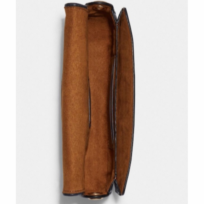 Coach 女士 徽標鏈條斜挎包均碼碼19 X 4 X 11 CM-1