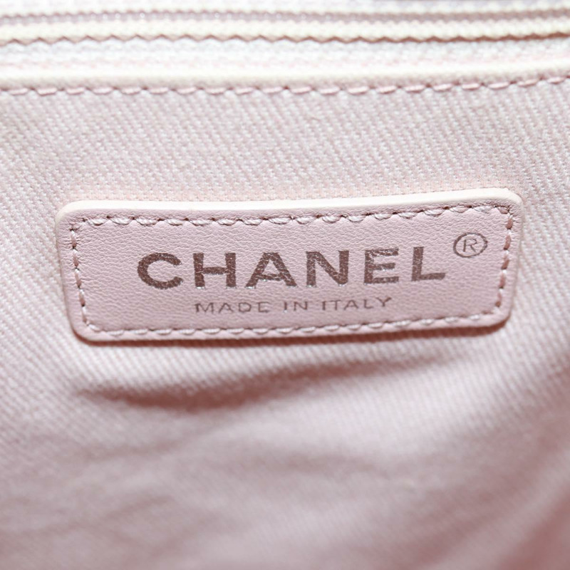 【日本直送】香奈兒 Cruise Line 雙肩包 帆布亮片 卡其色 銀色 CC 標誌 BA9220AM-22