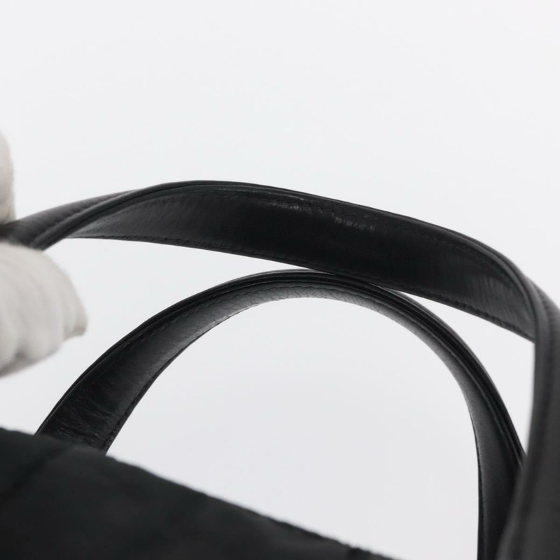 【日本直送】香奈兒 Choco Bar 手提包 尼龍 黑色 銀色 CC 標誌 正品 BA9577-13