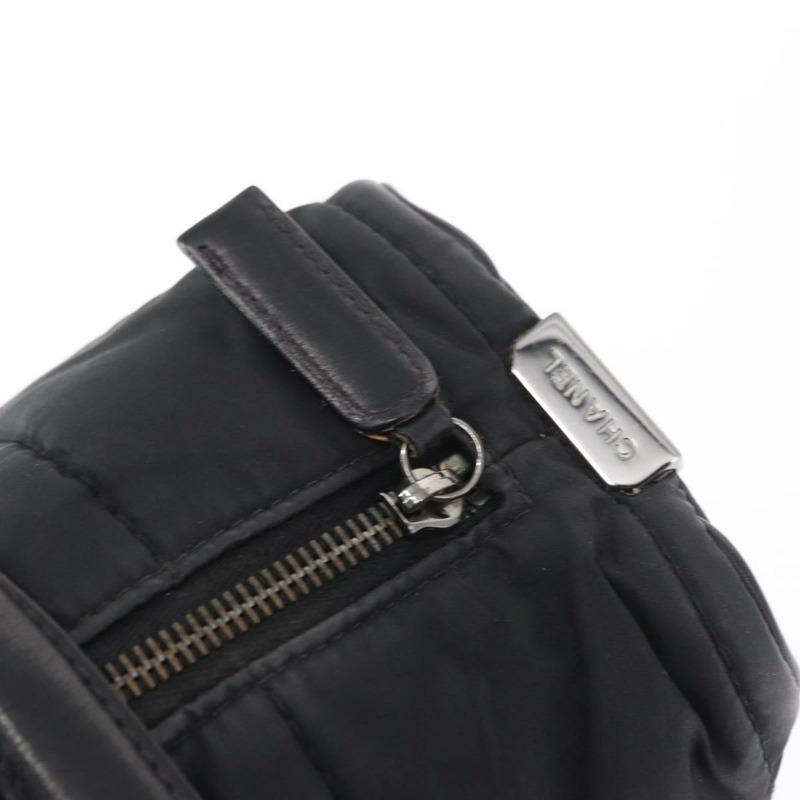 【日本直送】香奈兒 Choco Bar 手提包 尼龍 黑色 銀色 CC 標誌 正品 BA9577-18