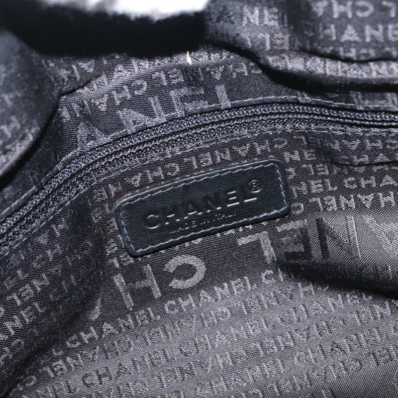 【日本直送】香奈兒 Choco Bar 手提包 尼龍 黑色 銀色 CC 標誌 正品 BA9577-19