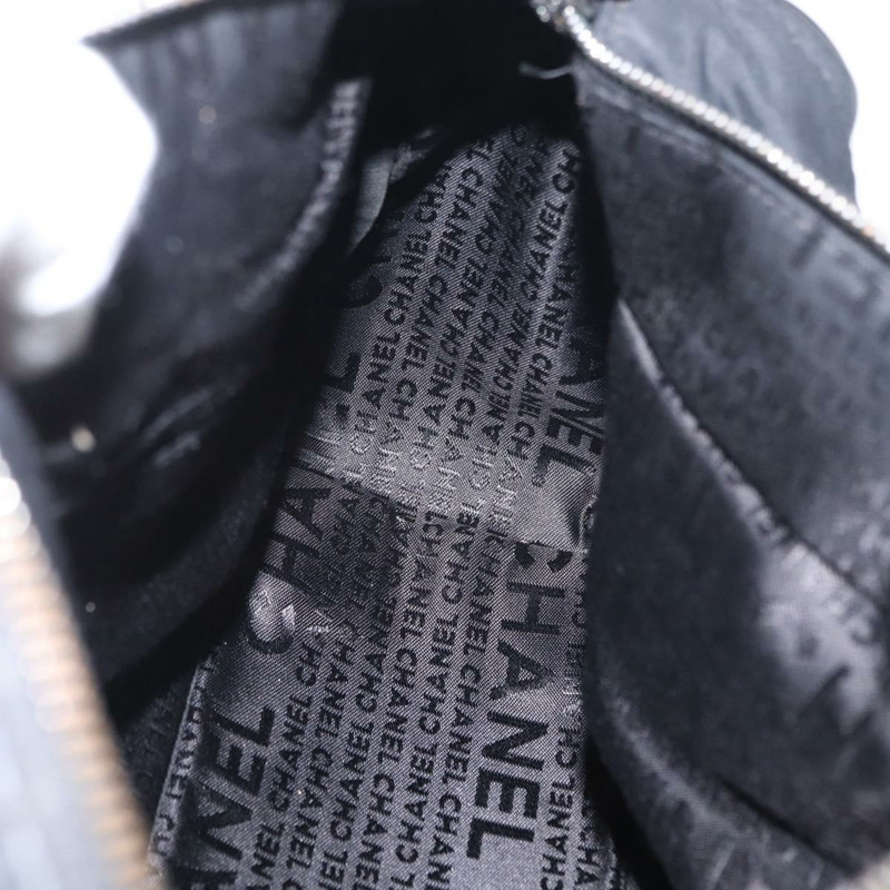 【日本直送】香奈兒 Choco Bar 手提包 尼龍 黑色 銀色 CC 標誌 正品 BA9577-20