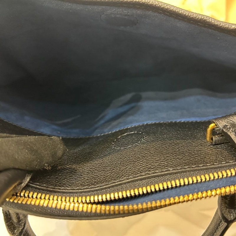 LV-Louis Vuitton黑色牛皮壓紋Trianon MM兩用手提包-7