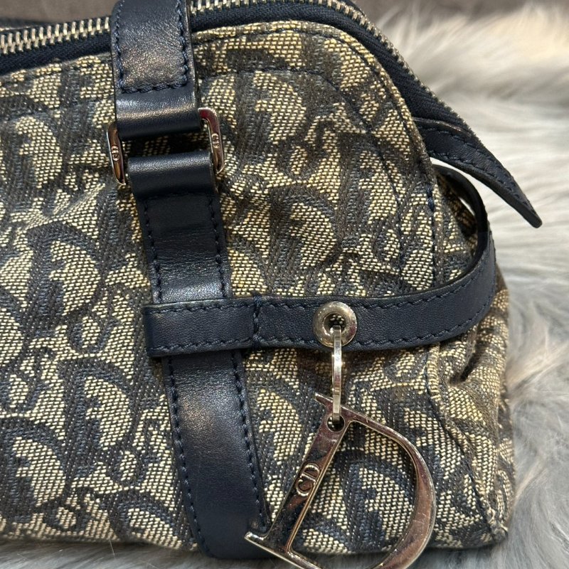 💎Han's house精品服飾💎Dior Vintage Dior Saddle Bag 稀有長型馬鞍 肩背包 腋下包-6