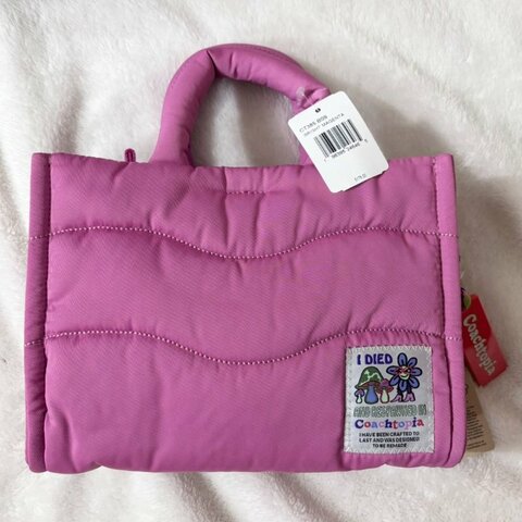 Coach Coachtopia 雲朵包 紙袋包 托特包(粉色)