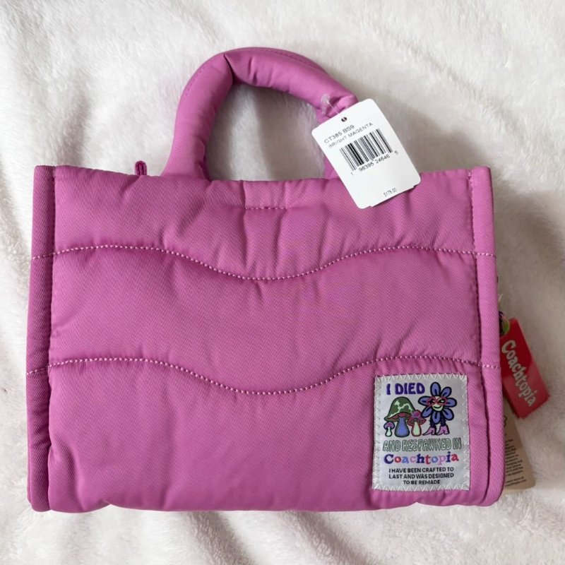 Coach Coachtopia 雲朵包 紙袋包 托特包(粉色)-0