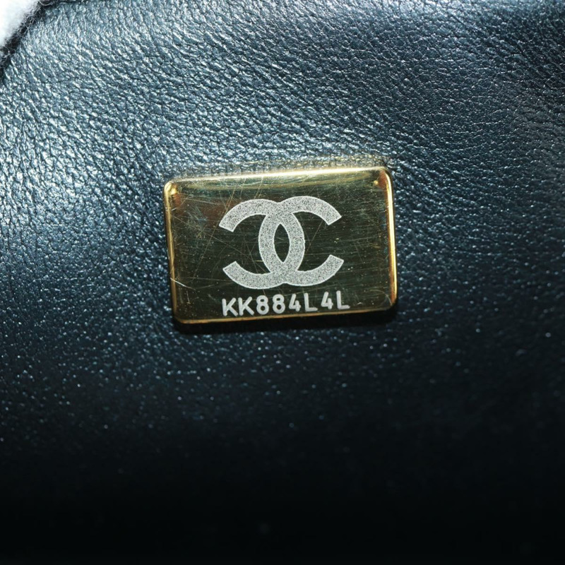 【日本直送】香奈兒 (CHANEL) 絎縫鏈條肩背包,羊皮材質,黑色,金色雙C標誌,正品編號 159919SAM-10