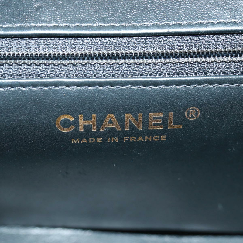 【日本直送】香奈兒 (CHANEL) 絎縫鏈條肩背包,羊皮材質,黑色,金色雙C標誌,正品編號 159919SAM-22