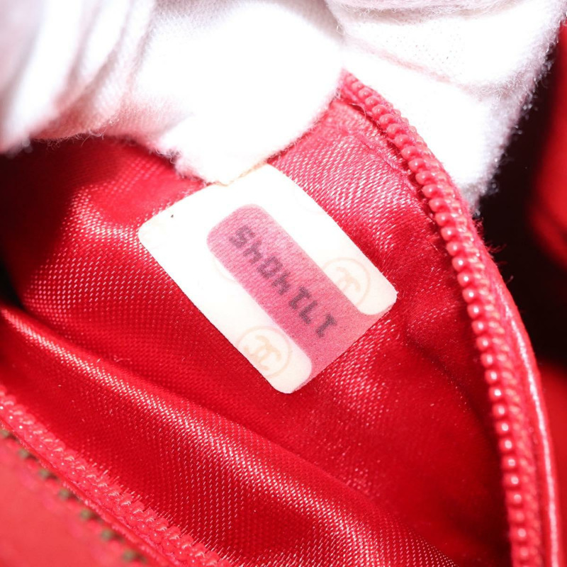 【日本直送】香奈兒 (CHANEL) 鏈條肩背包,羊皮材質,紅色,金色雙C標誌,正品編號 161493V-9