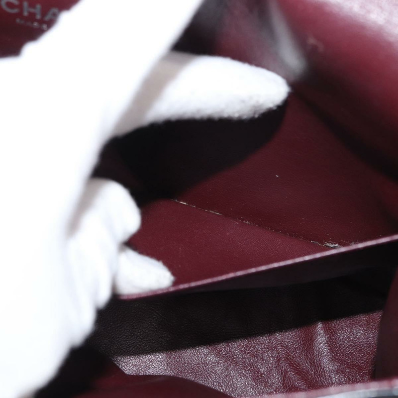 【日本直送】香奈兒鏈條雙蓋絎縫28/2.55包,黑色皮革,CC標誌,正品編號161671V-26