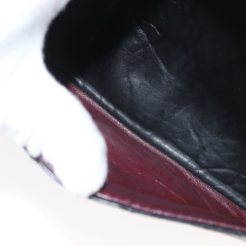 【日本直送】香奈兒鏈條雙蓋絎縫28/2.55包,黑色皮革,CC標誌,正品編號161671V-27