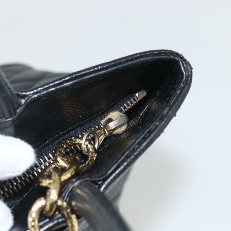 【日本直送】香奈兒魚子醬皮黑手提包 CC 正品 157569SAV-8