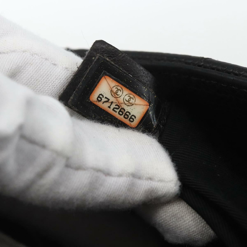 【日本直送】香奈兒魚子醬皮黑手提包 CC 正品 157569SAV-11