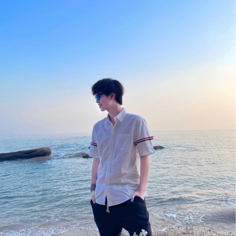 Thom Browne 男款 雙袖標 牛律布 短袖襯衫 #1 2 3 4-2