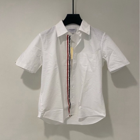Thom Browne 男款 牛津布 短袖襯衫 #4