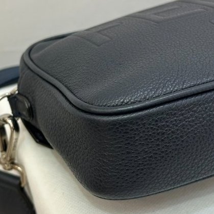 FENDI深藍色FF LOGO相機包-5