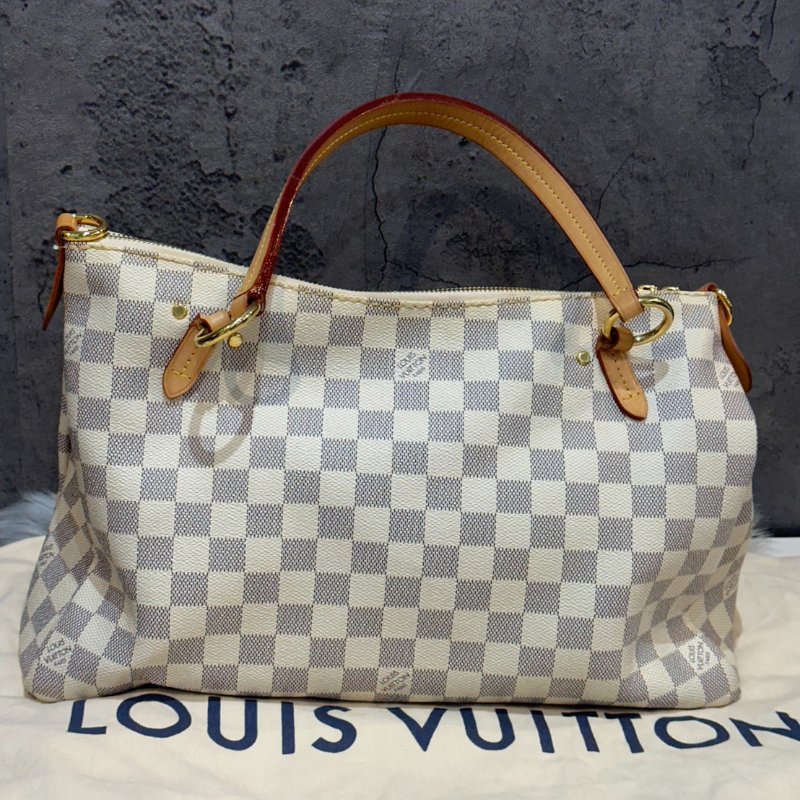 💎Han's house精品服飾💎LV Damier Azur Lymington 兩用托特包 N40022-7