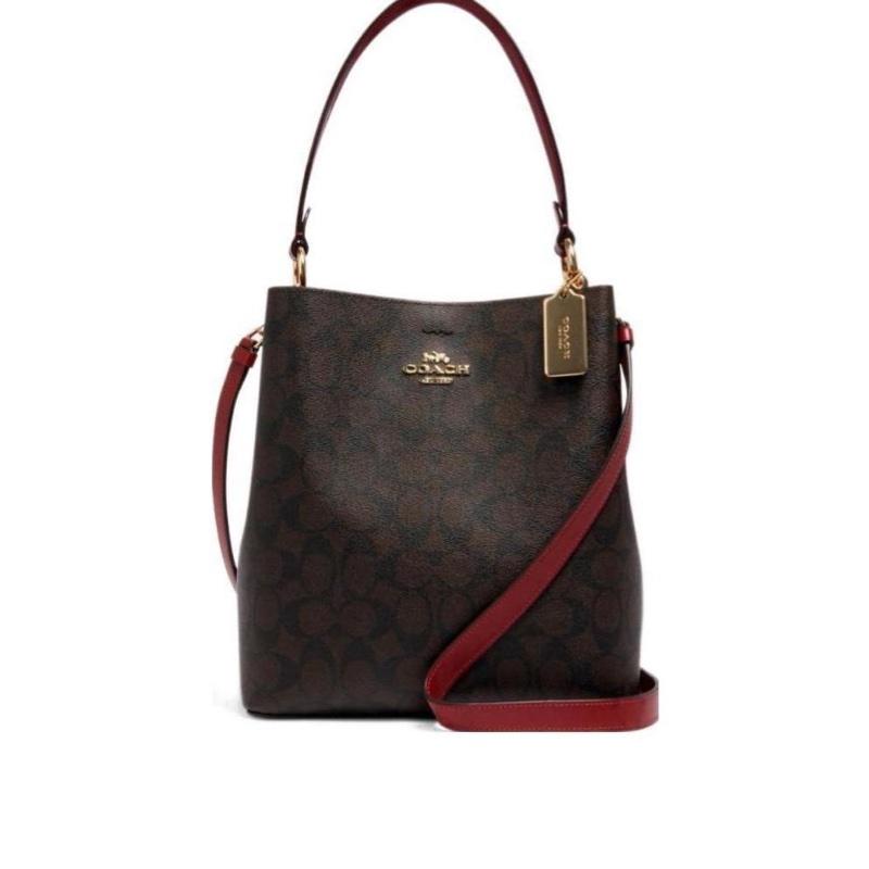 Coach 女士 馬車logo水桶手提包均碼碼長:26cm,寬:12.5cm,高:25.5cm-4