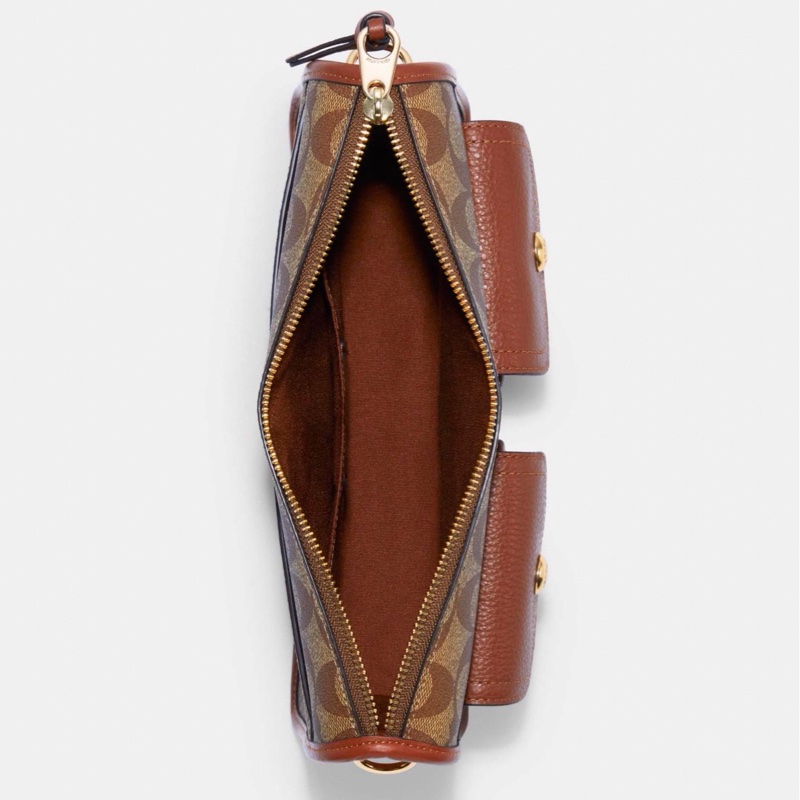 Coach 女士 logo斜挎包均碼碼長: 27.3cm ,寬:6.98 m ,高 : 17.78c cm-1