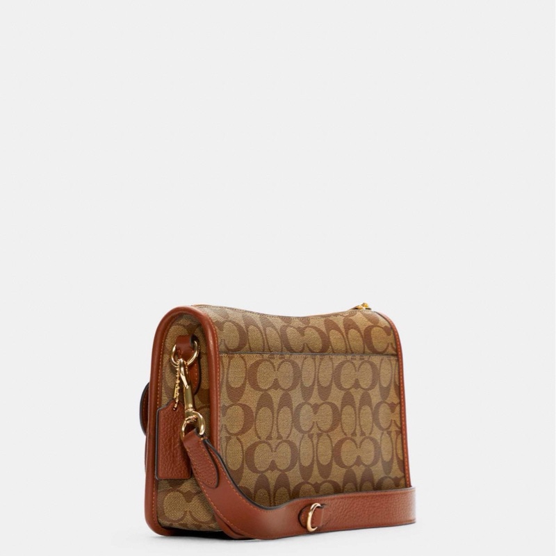 Coach 女士 logo斜挎包均碼碼長: 27.3cm ,寬:6.98 m ,高 : 17.78c cm-2