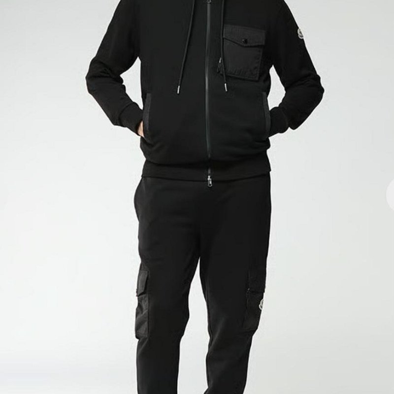 💎Han's house精品服飾💎moncler 拼接 尼龍 連帽 外套 原價31500-2