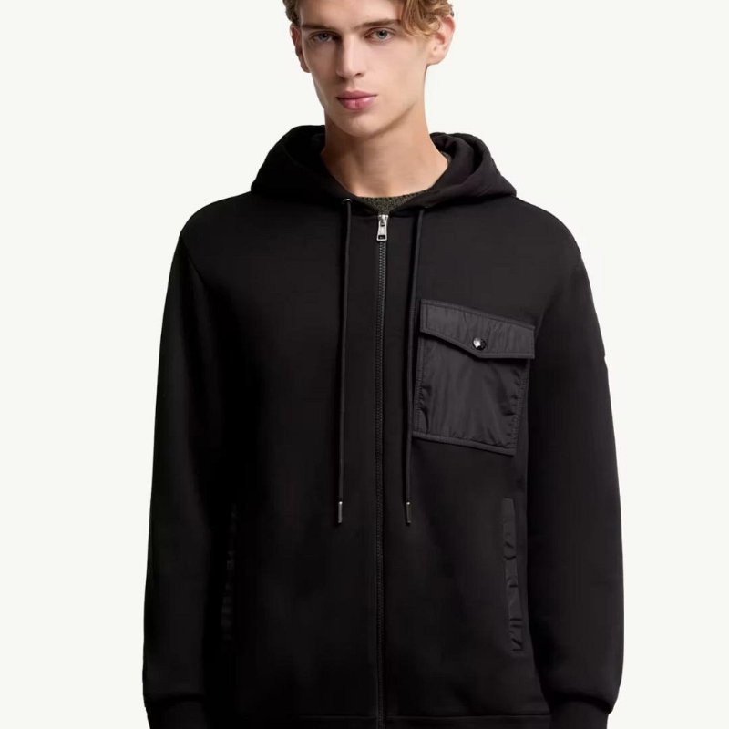 💎Han's house精品服飾💎moncler 拼接 尼龍 連帽 外套 原價31500-4