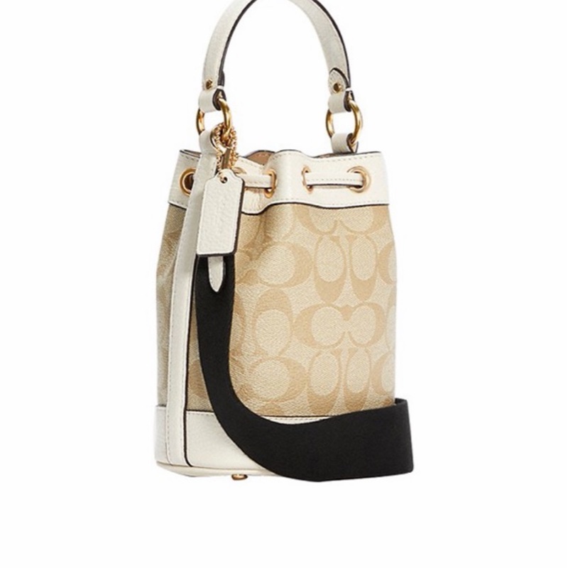 Coach 女士 DEMPSEY抽繩水桶單肩包均碼碼15 X 9 X 17.5 cm-1