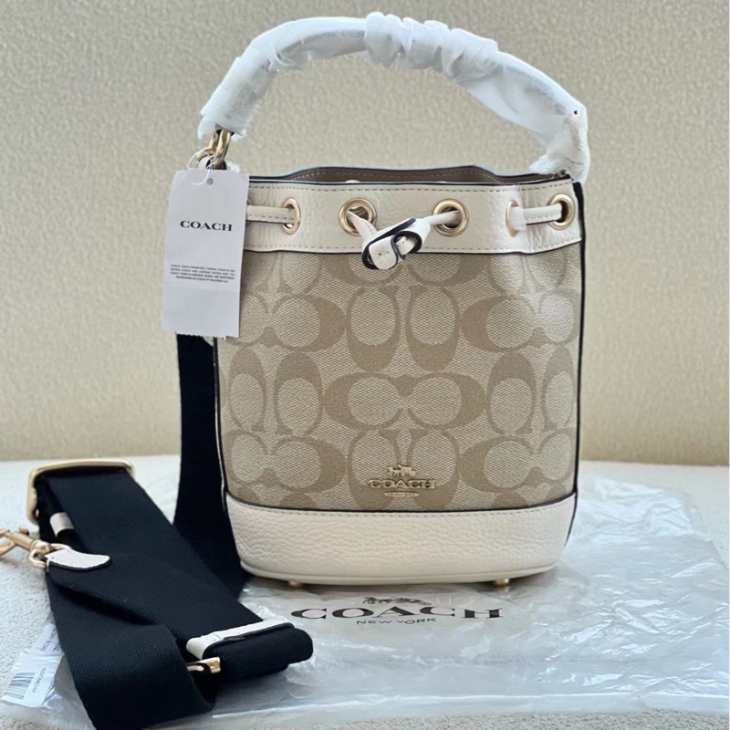 Coach 女士 DEMPSEY抽繩水桶單肩包均碼碼15 X 9 X 17.5 cm-3