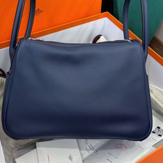 近新品 愛馬仕Hermes 海軍藍銀扣lindy26 swift皮-1