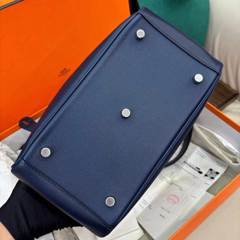 近新品 愛馬仕Hermes 海軍藍銀扣lindy26 swift皮-7