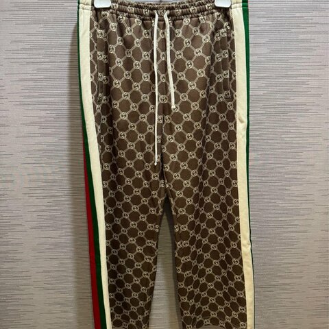 💎Han's house精品服飾💎GUCCI 古馳 GG 滿版 長褲 棉褲  原價6000