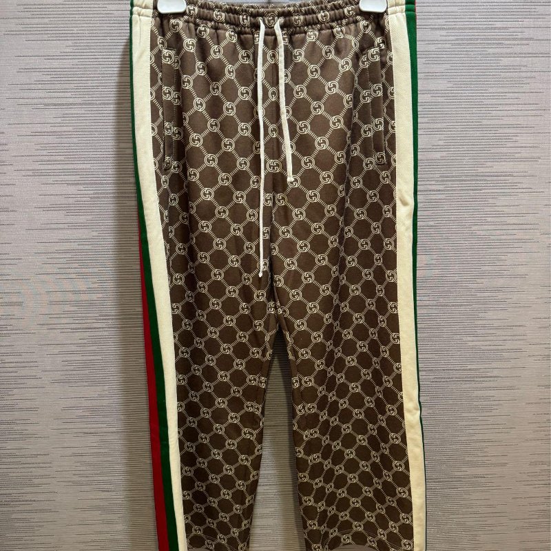 💎Han's house精品服飾💎GUCCI 古馳 GG 滿版 長褲 棉褲 原價6000-0