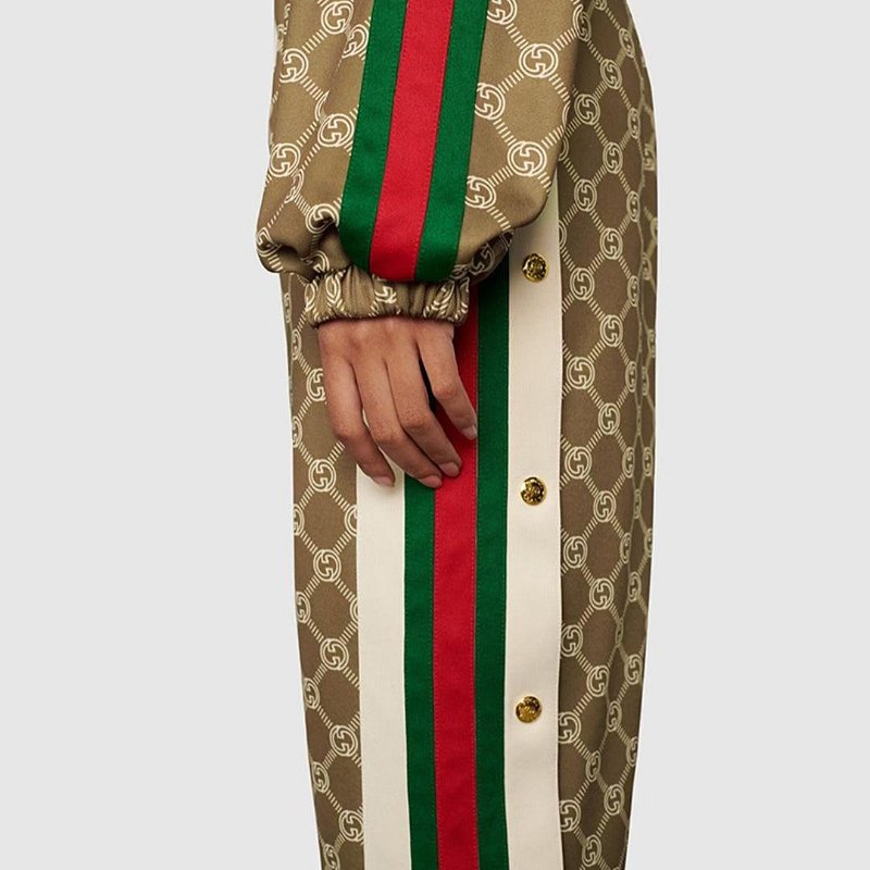 💎Han's house精品服飾💎GUCCI 古馳 GG 滿版 長褲 棉褲 原價6000-4