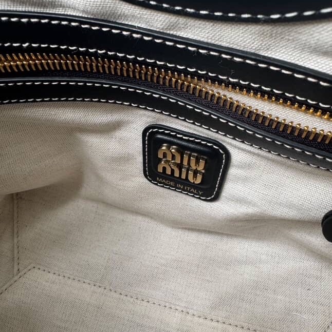 Miu Miu Ivy bag/手提包/肩背包/黑色皮革款/小號/全新閒置美品-6