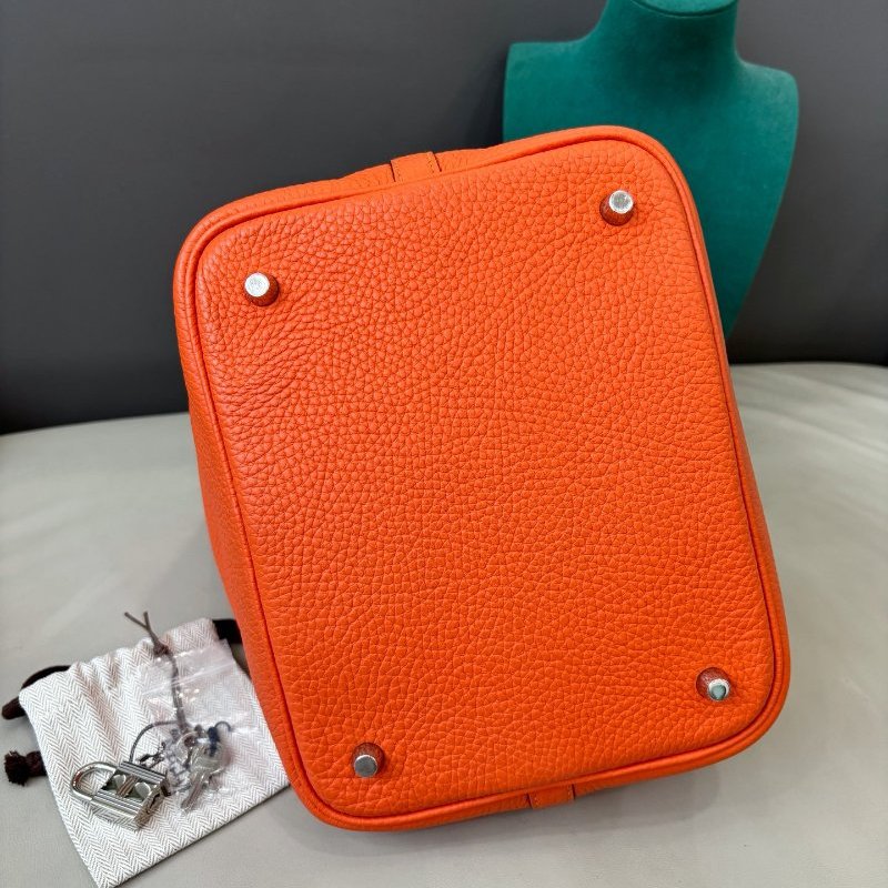 愛馬仕Hermes火焰橙菜籃子Picotin22-4