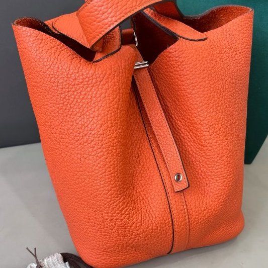 愛馬仕Hermes火焰橙菜籃子Picotin22-5