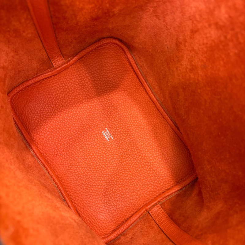 愛馬仕Hermes火焰橙菜籃子Picotin22-8