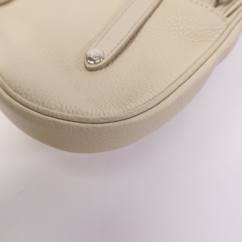 Dior 牛皮皮革Saddle Bag銀扣肩背袋-12