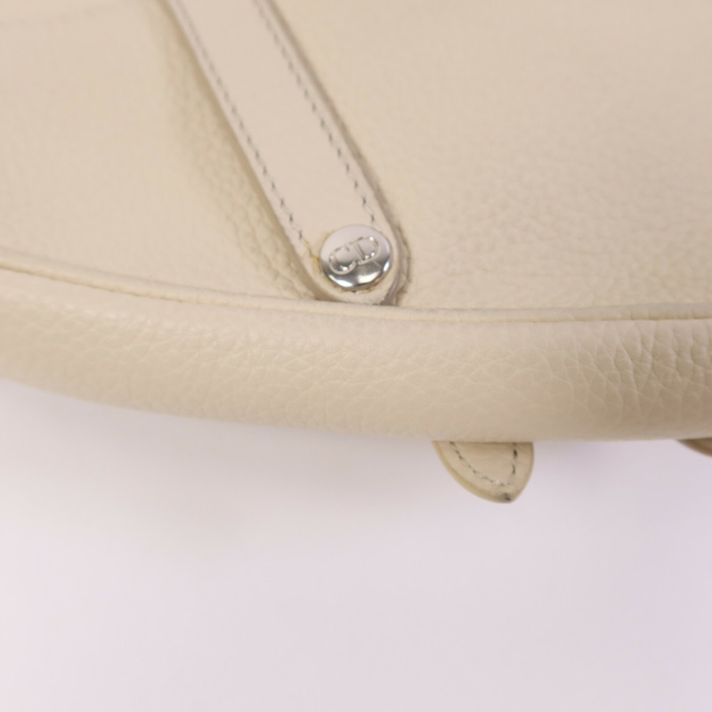 Dior 牛皮皮革Saddle Bag銀扣肩背袋-13