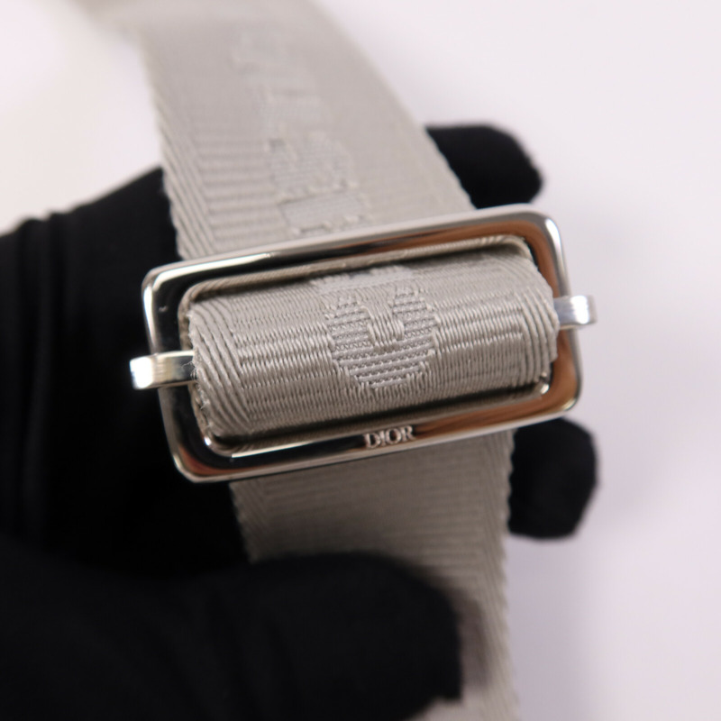 Dior 牛皮皮革Saddle Bag銀扣肩背袋-14