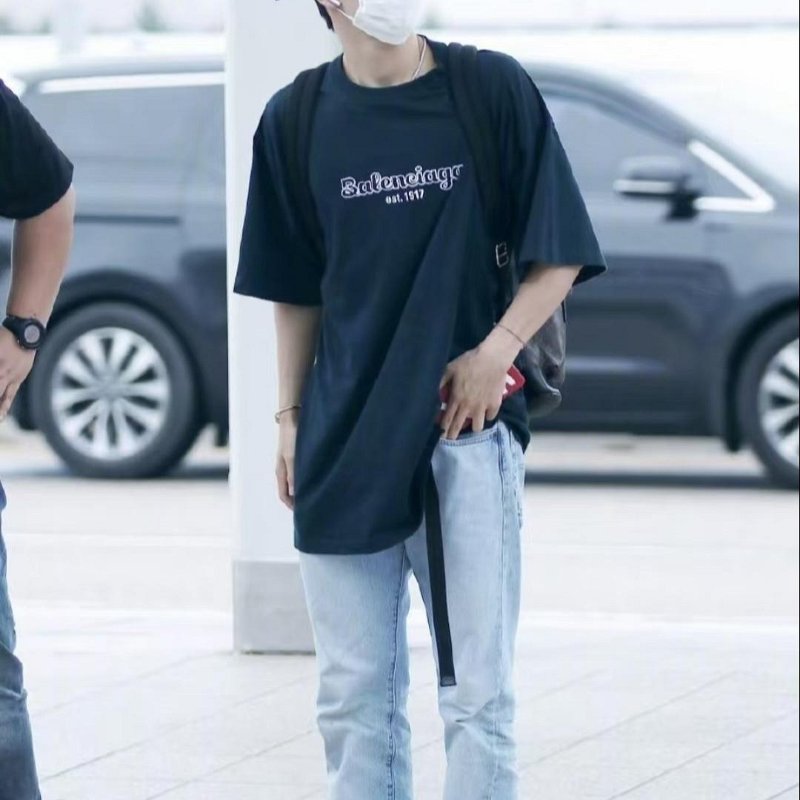 💎Han's house精品服飾💎 Balenciaga 巴黎世家 刺繡 LOGO T恤 短袖 短T-2