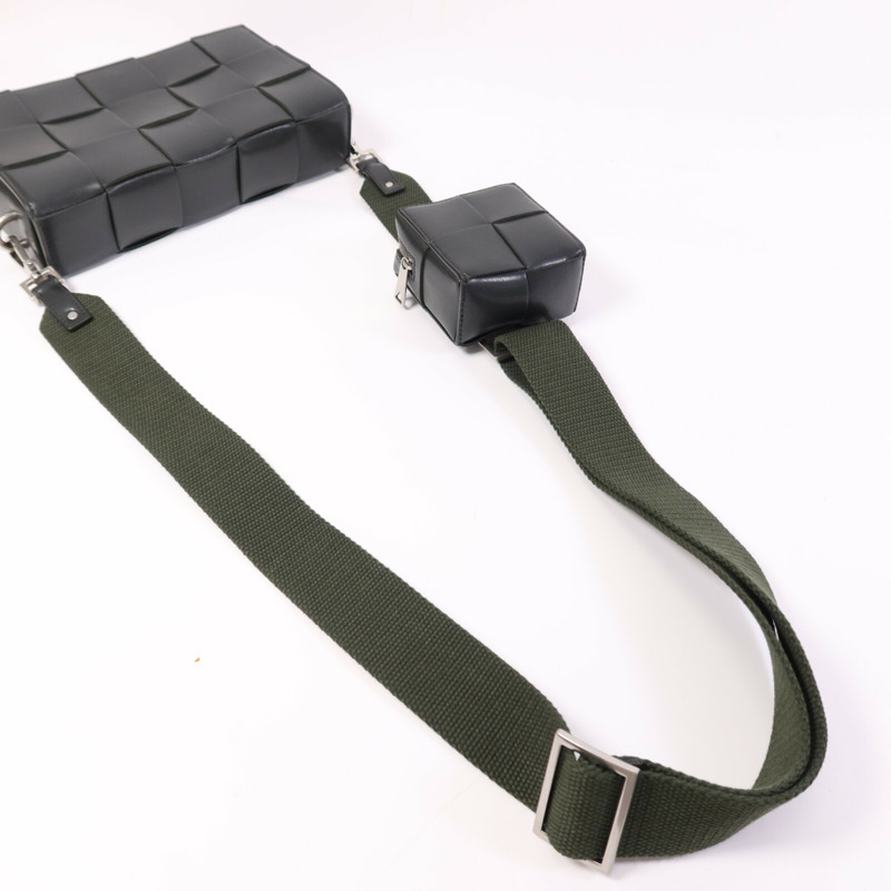 BOTTEGA VENETA 牛皮皮革Shoulder Bag銀扣肩背袋-7