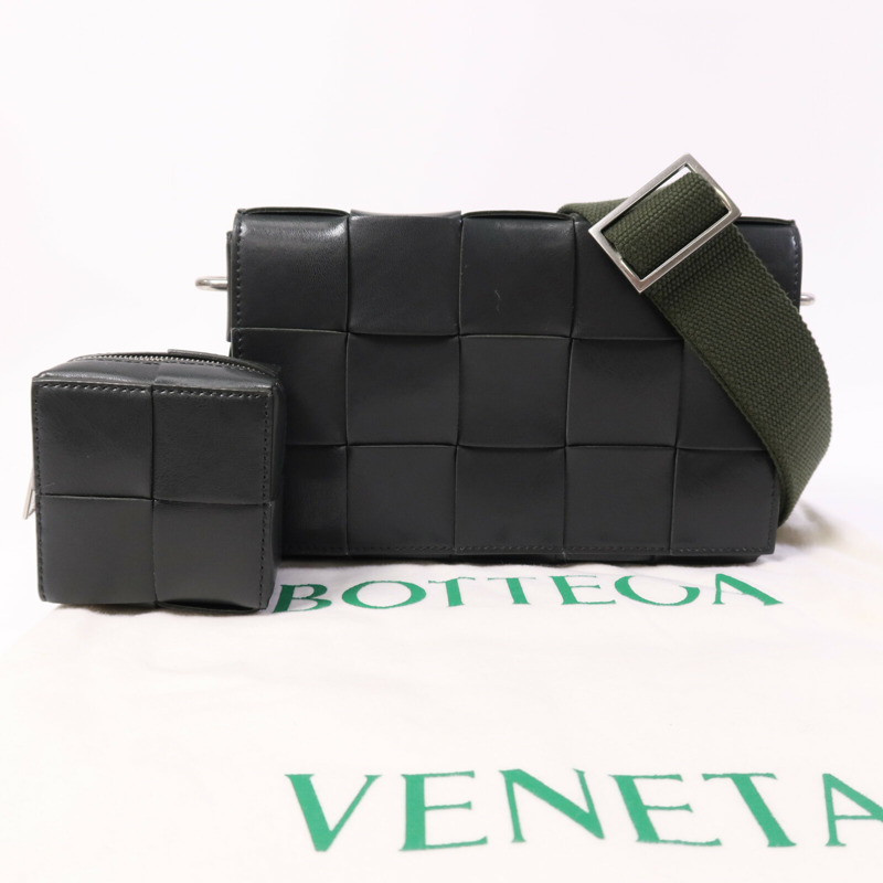 BOTTEGA VENETA 牛皮皮革Shoulder Bag銀扣肩背袋-8