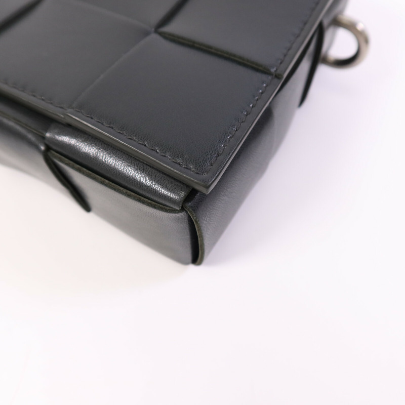 BOTTEGA VENETA 牛皮皮革Shoulder Bag銀扣肩背袋-9