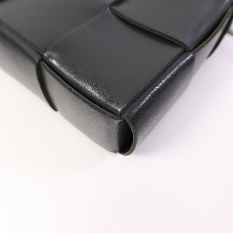 BOTTEGA VENETA 牛皮皮革Shoulder Bag銀扣肩背袋-11