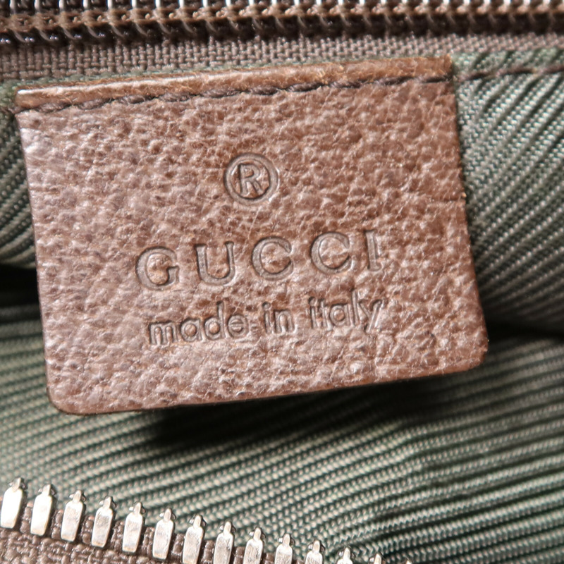 GUCCI 帆布GG Shoulder Bag銀扣肩背袋-5
